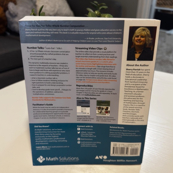 Number Talks Book by Sherry Parish Teacher Math Resource - Picture 4 of 4